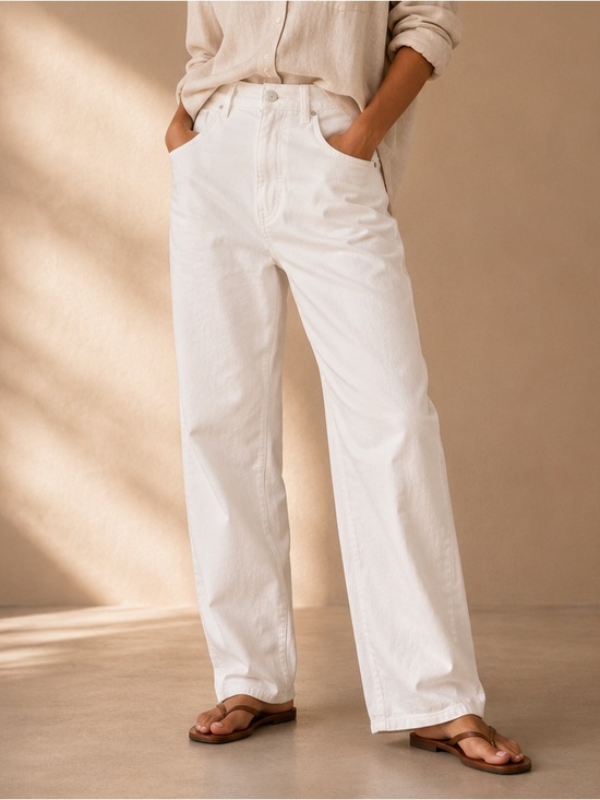 Kut from the Kloth Denim - Kut From The Kloth White Barrel Leg Jeans Size 12